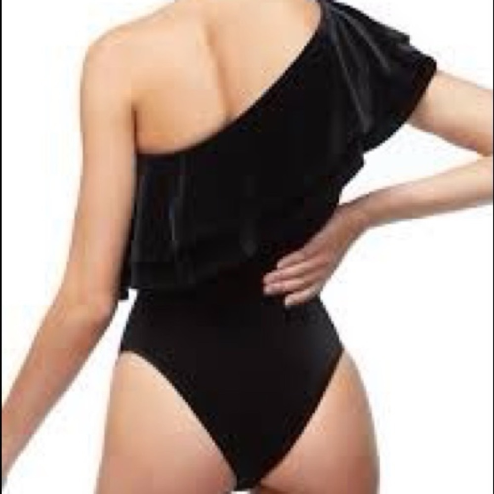 🆕 Good American ruffle one shoulder bodysuit - Picture 3 of 7